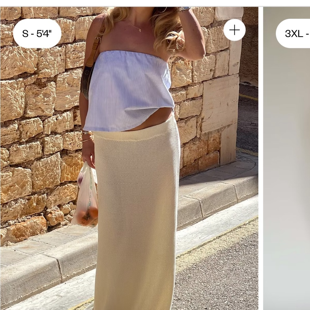 Djerf Avenue Breezy Tube Top Blue Stripe